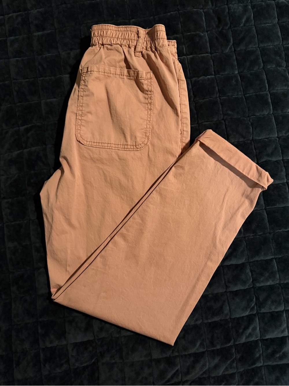 Kensie women's Peach-Tone Elastic-Waist Chinos